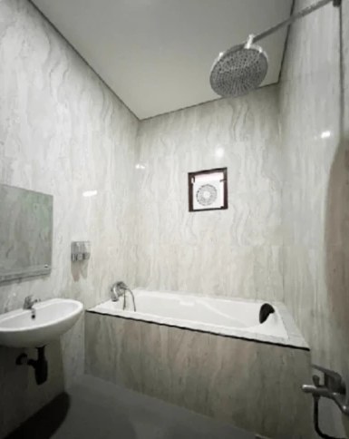 Bathtub and sink