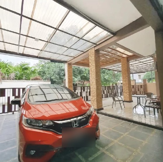Covered parking area