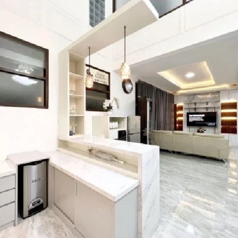 Kitchen counter and mini bar